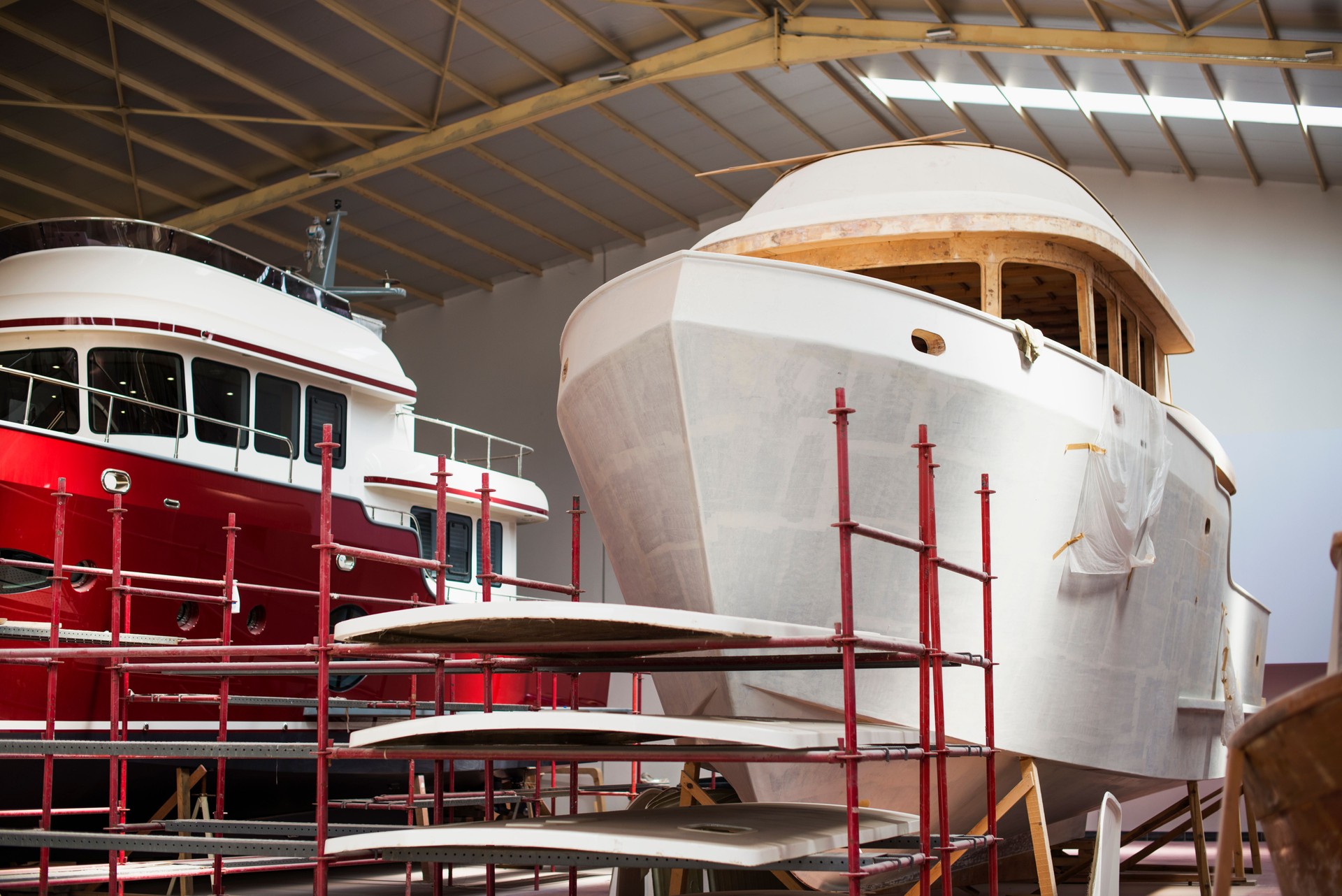 Shipyard. Yacht Manufacturing